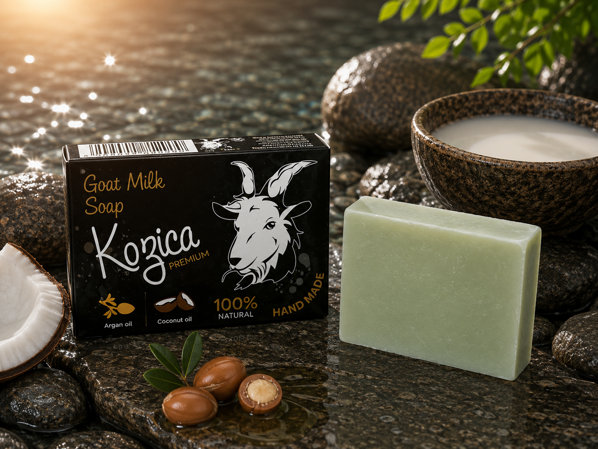 Kozica Handmade Natural Soap with Goat Milk, Coconut Oil and Argan Oil